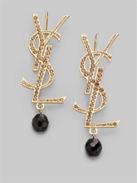 ysl logo earrings dupe|ysl lipstick earrings.